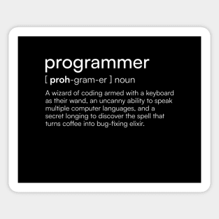 Programmer Definition Sticker